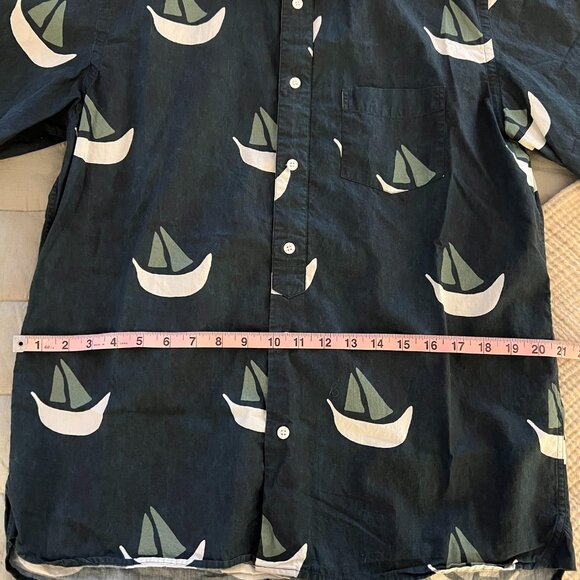 La Paz Alegre Boat Short Sleeve Shirt - Navy Men's Large - Picture 8 of 9
